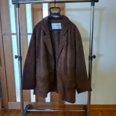 本革スウェードハーフコート