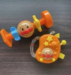 2点セット　ベビラボ アンパンマン カリカリいっぱい指遊び　まわしてチキチキねじ