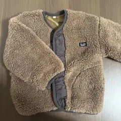 西松屋　ボアアウター 90サイズ ブラウン