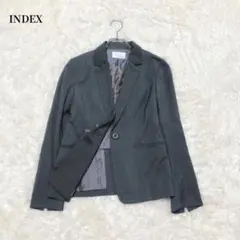 INDEX テーラードジャケット　タグ付き　グレー　スーツ　上着　大人　シンプル