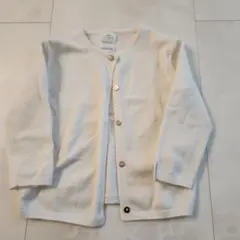 ZARA ホワイト カーディガン 104cm