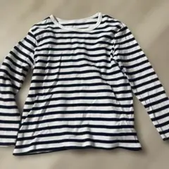 UNIQLO ボーダー 長袖カットソー 100cm