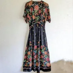 ✨美品✨ZARA ザラ カシュクール マキシワンピース 花柄 y2k