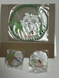 ちいかわ シャカシャカキーホルダー　 クリアラバーコースター2