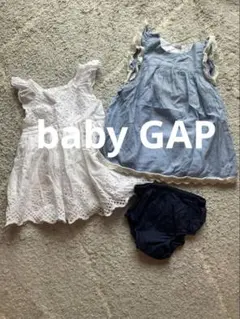 baby GAP 刺繍入り レース フリル ワンピース 80cmのサムネイル