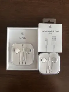 K*k様 Apple EarPodsとLightningケーブルセット