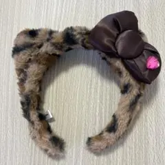 USJ ヒョウ柄 カチューシャ リボン