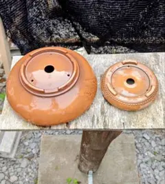 c-122 茶道具 半田焙烙4点セット貴山造 筋半田 巴半田 底取 火箸 紙箱 