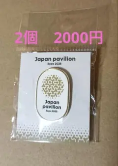 (値下げ中)大阪関西万博　日本館限定　ピンバッチ2個