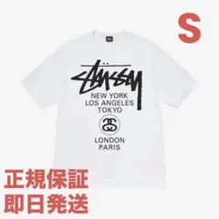 ❗️期間限定SALE❗️ステューシー WORLD TOUR TEE ホワイトS