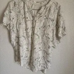 グローバルワーク　半袖シャツ　花柄　M