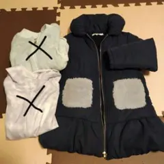 THE SHOP TK 中綿コート 130cm ネイビー