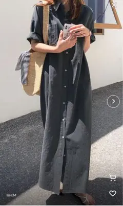 PRIVATE BEACH 綿麻ロングワンピースのサムネイル