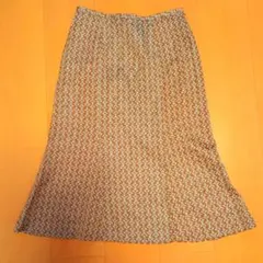 OZOC 花柄系スカート サイズ38 ゴールドベージュ