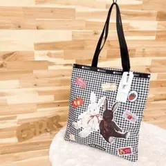 未使用【レスポートサック×ピンクハウス】限定コラボ トートバッグ チェック黒×白のサムネイル