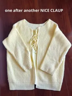 one after another NICE CLAUP カーディガン