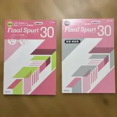 Final Spurt 30 問題集と解答集セット