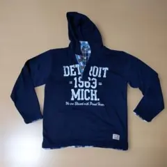 重ね着風　パーカー　160