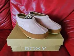 ROXY 新品タグ付き　スエード MOV(ピンク×ベージュ) スリッポン　ブーツ