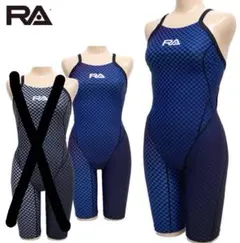 【多少難-新品未使用】RA アールエー　競泳水着 練習用 レインボー柄　Sサイズ