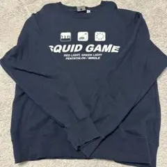 GU SQUID GAME トレーナー L ネイビー