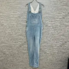 ベイフロー✨デニムサロペット オーバーオール ライトブルー M