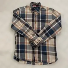 Tommy Hilfiger チェック柄 長袖シャツ ブルー&ベージュ