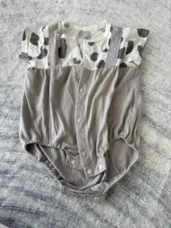 牛柄　サロペット風ロンパース　西松屋