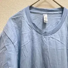 希少✨️【S】ライトブルー 半袖Tシャツ 大人女子 シンプル レディース 古着