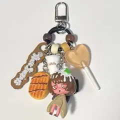 じゃらじゃらキーホルダー コーヒーラテ