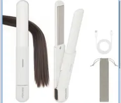 新品未使用 ストレートヘアアイロン コンパクト 白