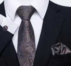 3点セット ネクタイ ビジネス 結婚式 披露宴 二次会 パーティ 発表会 PA⑦