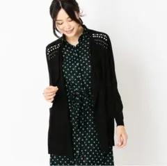 Gabardine K.T　パール刺繍ロングカーディガンのサムネイル