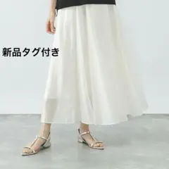 《新品タグ付き》 GLOBAL WORK シアータックフレアスカート Mサイズ