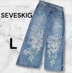 希少　SEVESKIG 　2024S　ダメージデニム