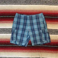 90s 00s L.L.beanスイムショーツ　カーゴショーツ　好配色チェック柄のサムネイル