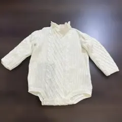 バースデイ　mamaraku ニットロンパース　80サイズ