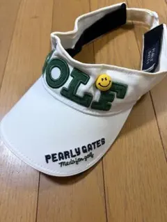 PEARLY GATES ゴルフ サンバイザー ホワイト