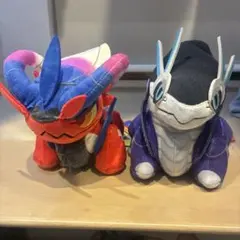 ポケモンセンター限定　ミライドン&コライドン　ポケモンドールズ　ぬいぐるみ　タグ