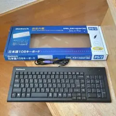 オウルテック PS/2キーボード OWL-KB106PFLAT（ブラック）のサムネイル