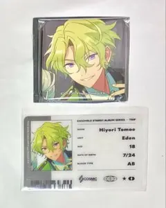 あんスタ 巴日和 アルバム TRIP スクエア缶バッジ ID風カード 2点