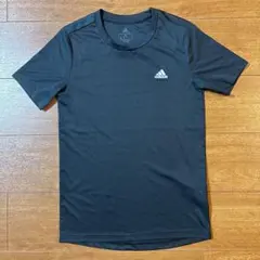 adidas アディダス Tシャツ 150 ブラック スポーツウェア キッズ