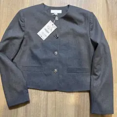 zaraノーカラージャケット