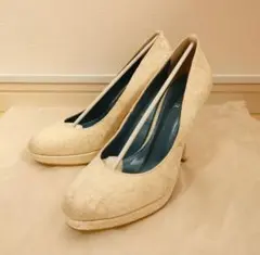 【値下げしました！】BENIR ベニル ウェディング 12cmヒール リボン