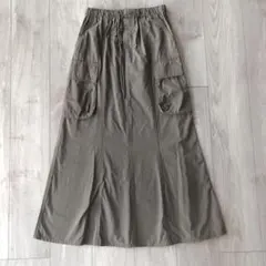 GU　カーゴマキシスカート　オリーブ　Sサイズ