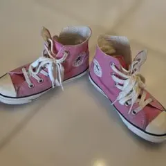 Converse All Star ハイカット ピンク スニーカー　18センチのサムネイル