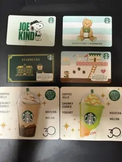 スタバカード　まとめ売り6枚！スヌーピーなど！レア！！PIN削り済　解除済！のサムネイル