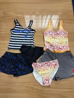 水着セット（タンクトップ・ショートパンツ）2種類 150.160