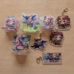 モンスターストライクアクリルスタンド 4点セットキーホルダー4点