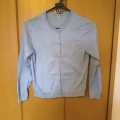 UNIQLO キッズ カーディガン 140サイズ ライトブルー